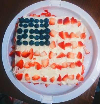 Strawberry America Cake