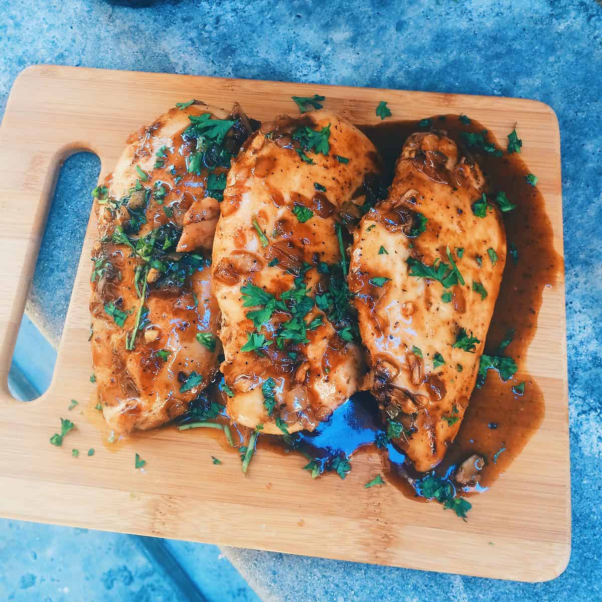 Balsamic Glazed Chicken Breasts - Ev's Eats