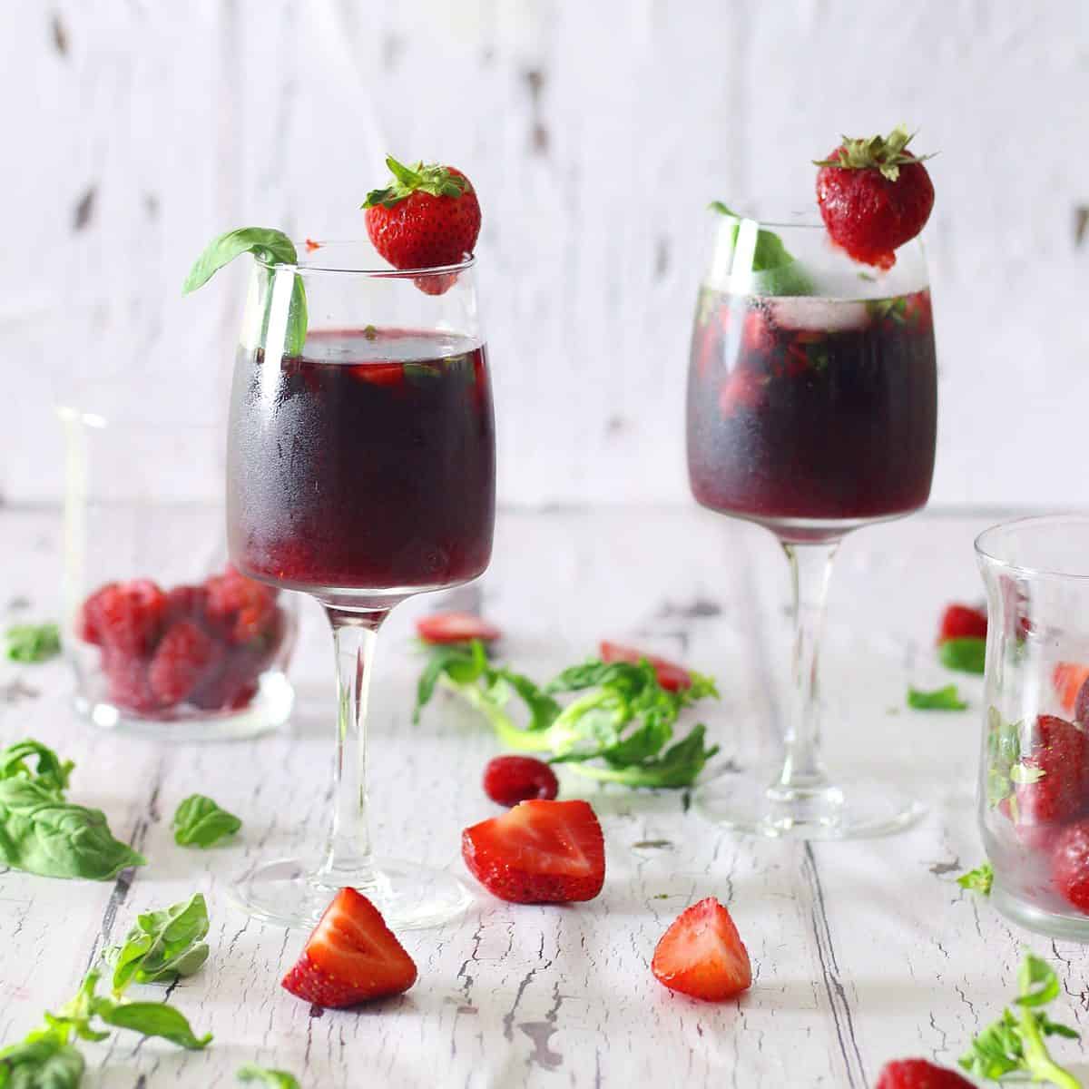 Strawberry Basil Sangria