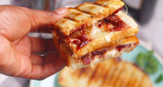 Raspberry Balsamic Bacon Jam Grilled Cheese