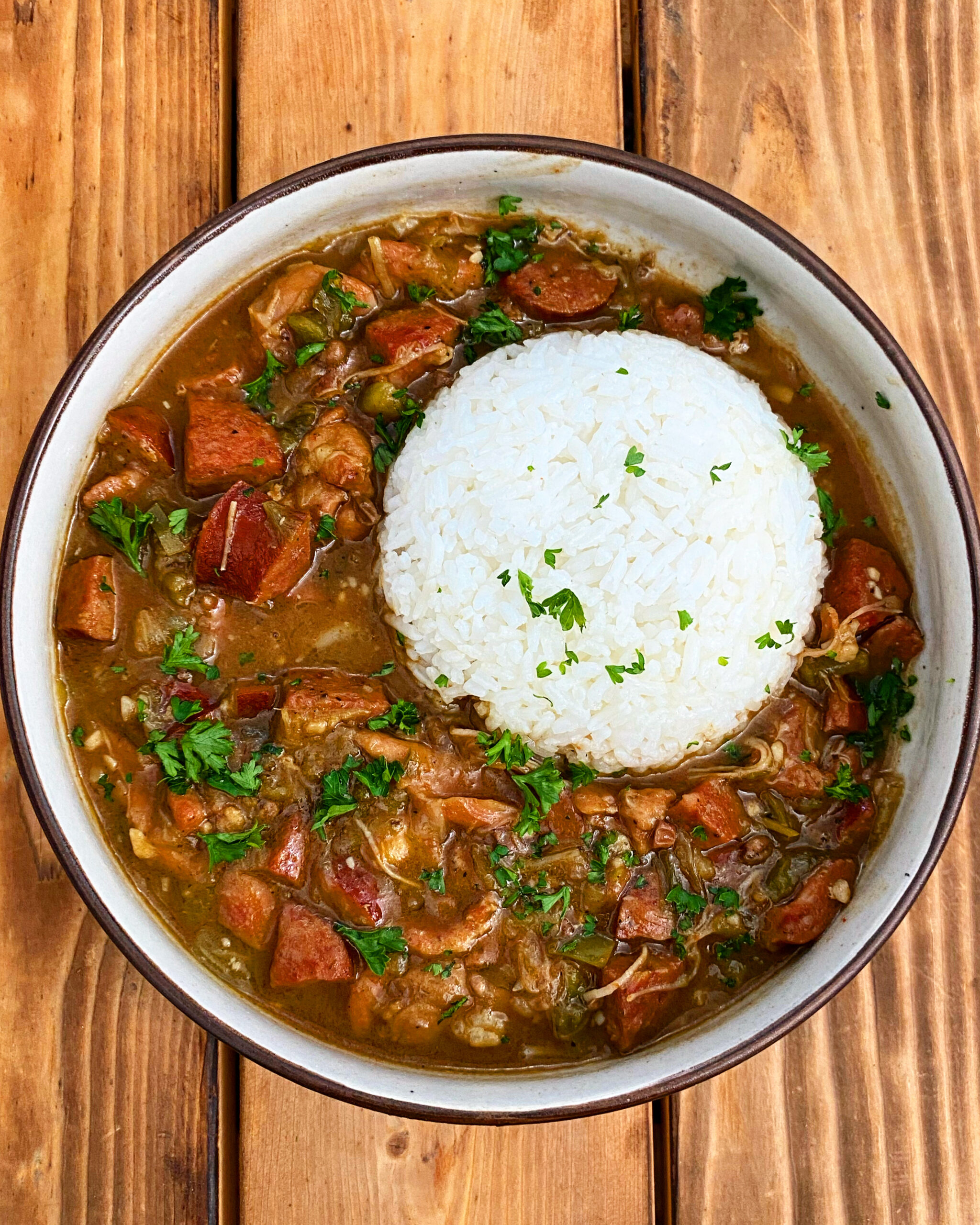 Cajun Gumbo With Chicken and Andouille Sausage Recipe